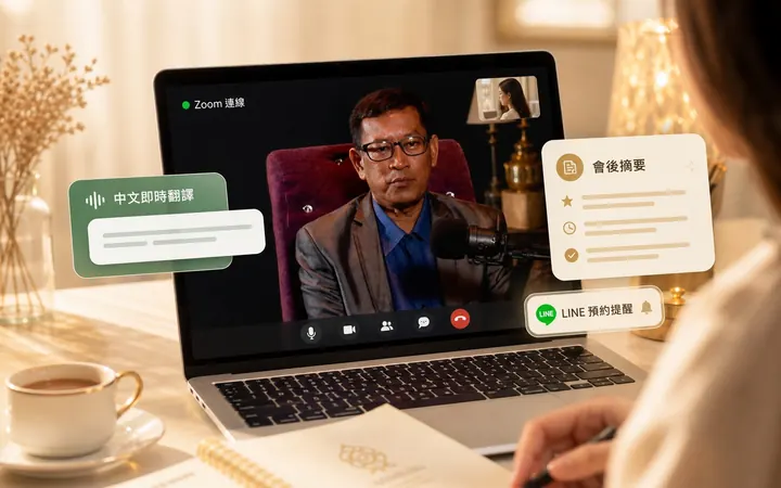 線上泰國老師諮詢示意